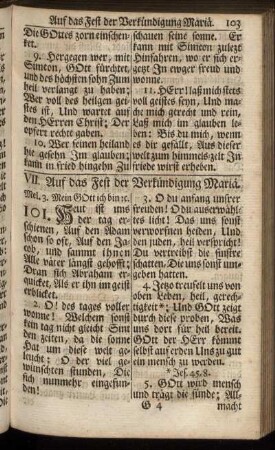 VII. Auf das Fest der Verkündigung Mariä.