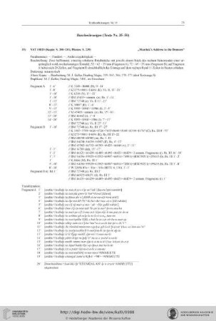 Beschwörungen (Texte Nr. 35−50)