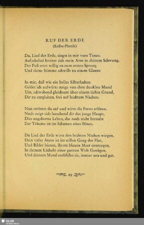 Ruf Der Erde (Kolbe-Plastik)