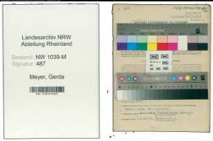 Entnazifizierung Gerda Meyer , geb. 03.10.1921 (Aerztin)