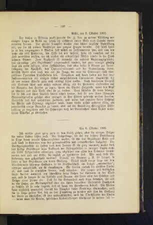 Am 6. Oktober 1905.