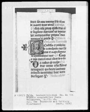 Missale ausgewählter Feste — Initiale C(onfessio), Folio 78verso