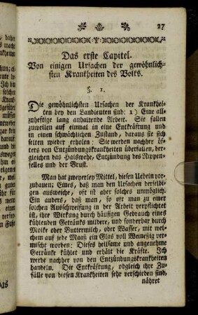 Das erste Capitel. - Das dritte Capitel.