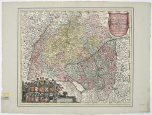 Karte von dem Schwäbischen Reichskreis, 1:600 000, Kupferstich, um 1788