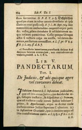 184-233, Lib. V. Pandectarum