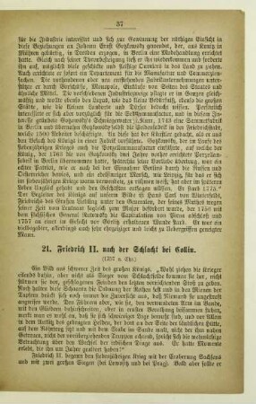 21. Friedrich II. nach der Schlacht bei Collin (1757 n. Chr.)