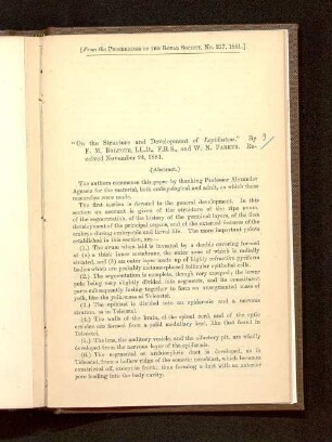 On the structure and development of Lepidosteus : abstract