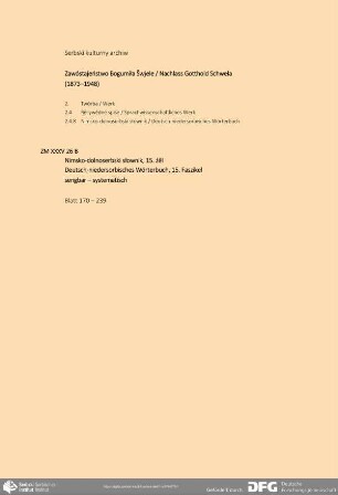 15. Faszikel ("sengbar" – "systematisch")