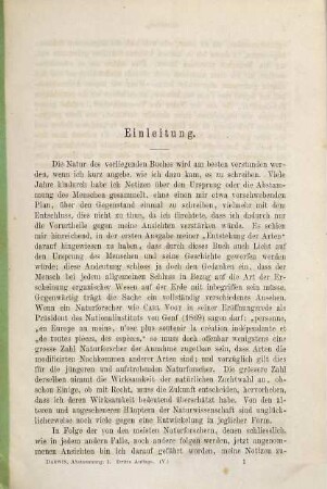 Die Abstammung des Menschen und die geschlechtliche Zuchtwahl, 1