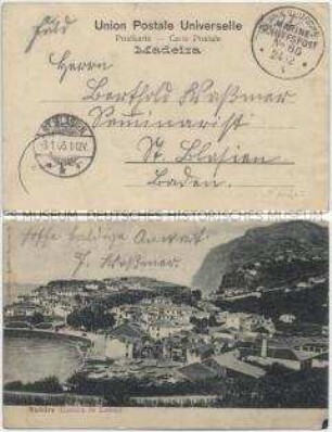 Ansicht von Câmara de Lobos auf Madeira