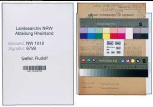 Entnazifizierung Rudolf Geller , geb. 12.05.1894 (Kaufmann)