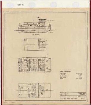 Twin Screw Push Tugs, Scale 1:100, Rickmers Werft, Bremerhaven