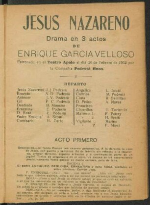 Jesús Nazareno : drama en 3 actos