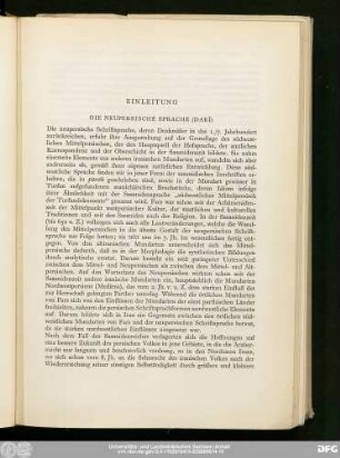 Die Neupersische Sprache (Darī)