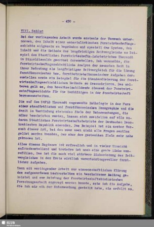 VIII. Schluß