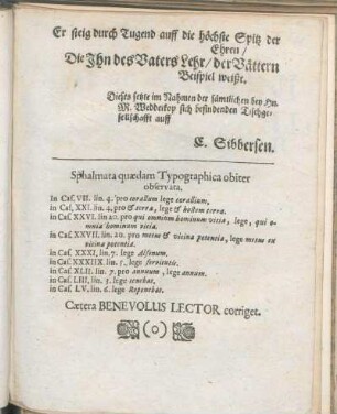 Sphalmata quædam Typographica obiter observata.