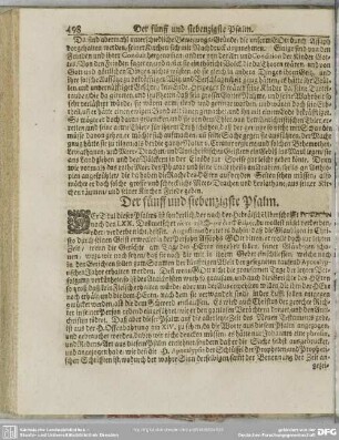 Der fünff und siebenzigste Psalm