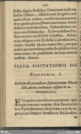 Festo Visitationis Die