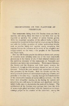 Observations on the Platform at Persepolis