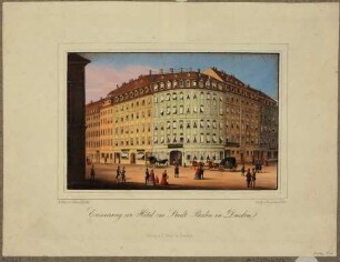 Das Hotel Stadt Berlin am Neumarkt Ecke Augustusstraße in Dresden