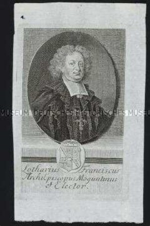 Porträt des Lothar Franz von Schönborn (1655-1729), Kurfürst und Erzbischof von Mainz (1695-1729)