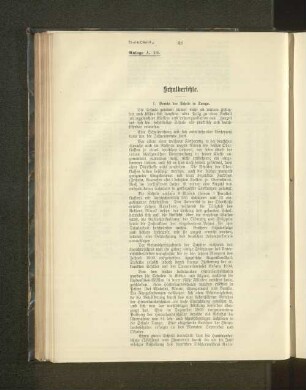 Schulberichte.
