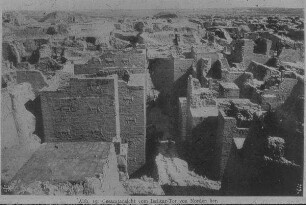Babylon, Gesamtansicht d. Ischtar-Tores von Norden