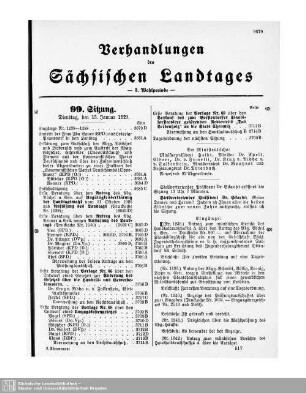 99. Sitzung