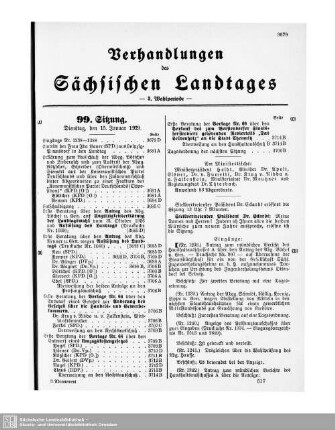 99. Sitzung