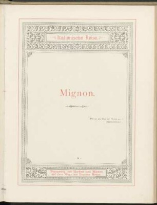 12. Mignon. Italienische Reise. Begegnung mit Harfner und Mignon auf dem Wege zur Bozener Messe.