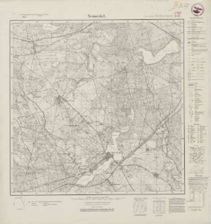 2760 (alte Nr.: 1332) Neuwedell, Meßtischblatt (4cm - Karte)