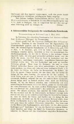 Schwarzwälder Zweigverein für vaterländische Natukunde