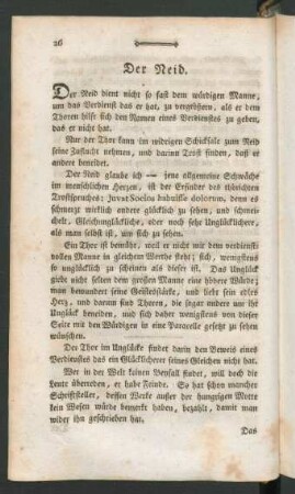 Der Neid