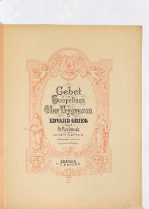 Olav Trygvason : Gebet und Tempeltanz : prière et danse du temple : prayer and temple dance : opus 50