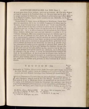 Section XII. Histoire d´Arragon jusqu´à son union avec la Castille.