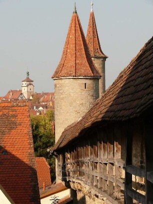 Stadtmauertürme, von der Spitalbastei gesehen