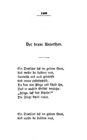 Der brave Unterthan