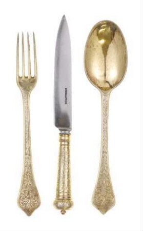 Messer, Gabel und Löffel in Etui, 2006.M.513 a-d