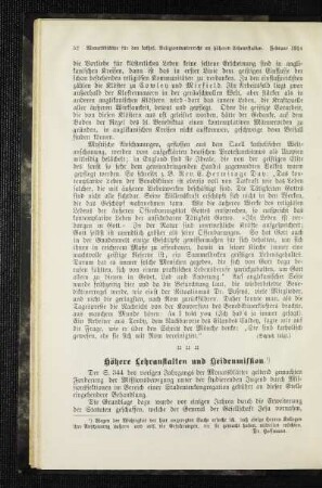Höhere Lehranstalten und Heidenmission