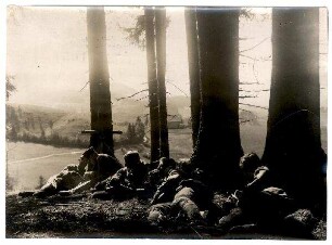 Nr. 139: Telephon-Abteilung in einer Waldlichtung