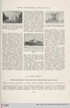 29: Wybrane problemy historycznej urbanistyki kolonialnej