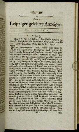 No. 40. Den 18ten May 1789.
