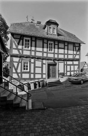 Rathaus (Rathaus, Bruchstein und Fachwerk); Hatzfeld, Obergasse 1