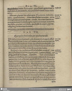 Cap. VII. Quotuplex fonticulus, & quid naturalis