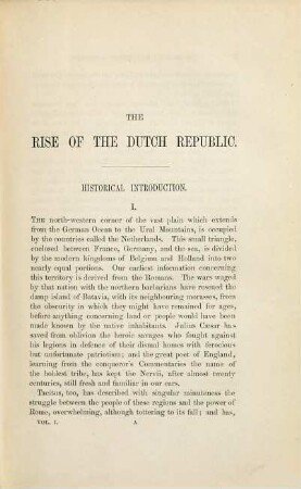 The rise of the Dutch Republic : a history, 1
