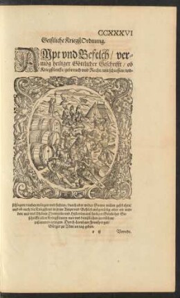 Geistliche Kriegß Ordnung. Ampt und Befelch vermög heiliger Göttlicher Geschrifft ...