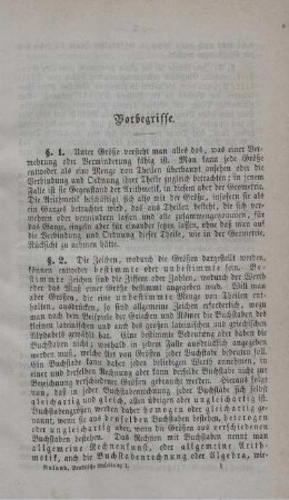 Vorbegriffe.