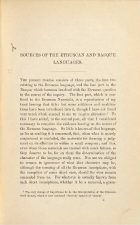 Sources of the Etruscan and Basque languages