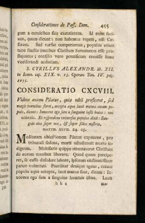 455-464, Consideratio CXCVIII - CC