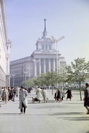 Das Parteigebäude der Kommunistischen Partei, heute Regierungsgebäude Bulgariens in Sofia